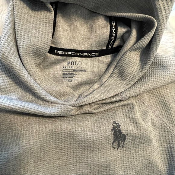 2xHP❤️ Polo Ralph Lauren Boys Hoodie Waffle Knit Pullover Pony Logo Size 6 - Picture 9 of 11